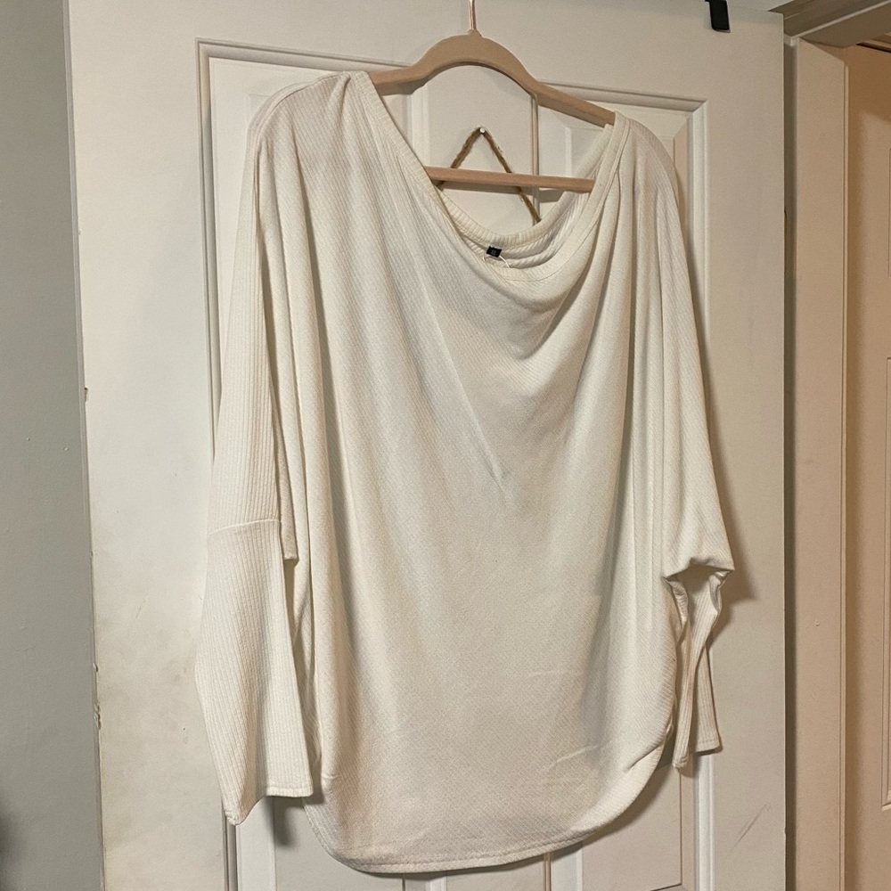 Thin white sweater